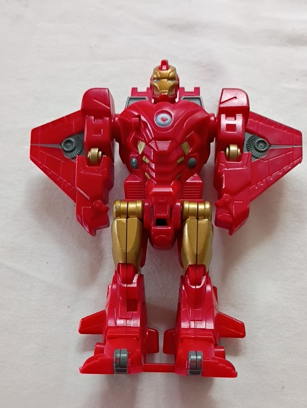 EUC Marvel Transformer Crossover Iron Man Action Figure